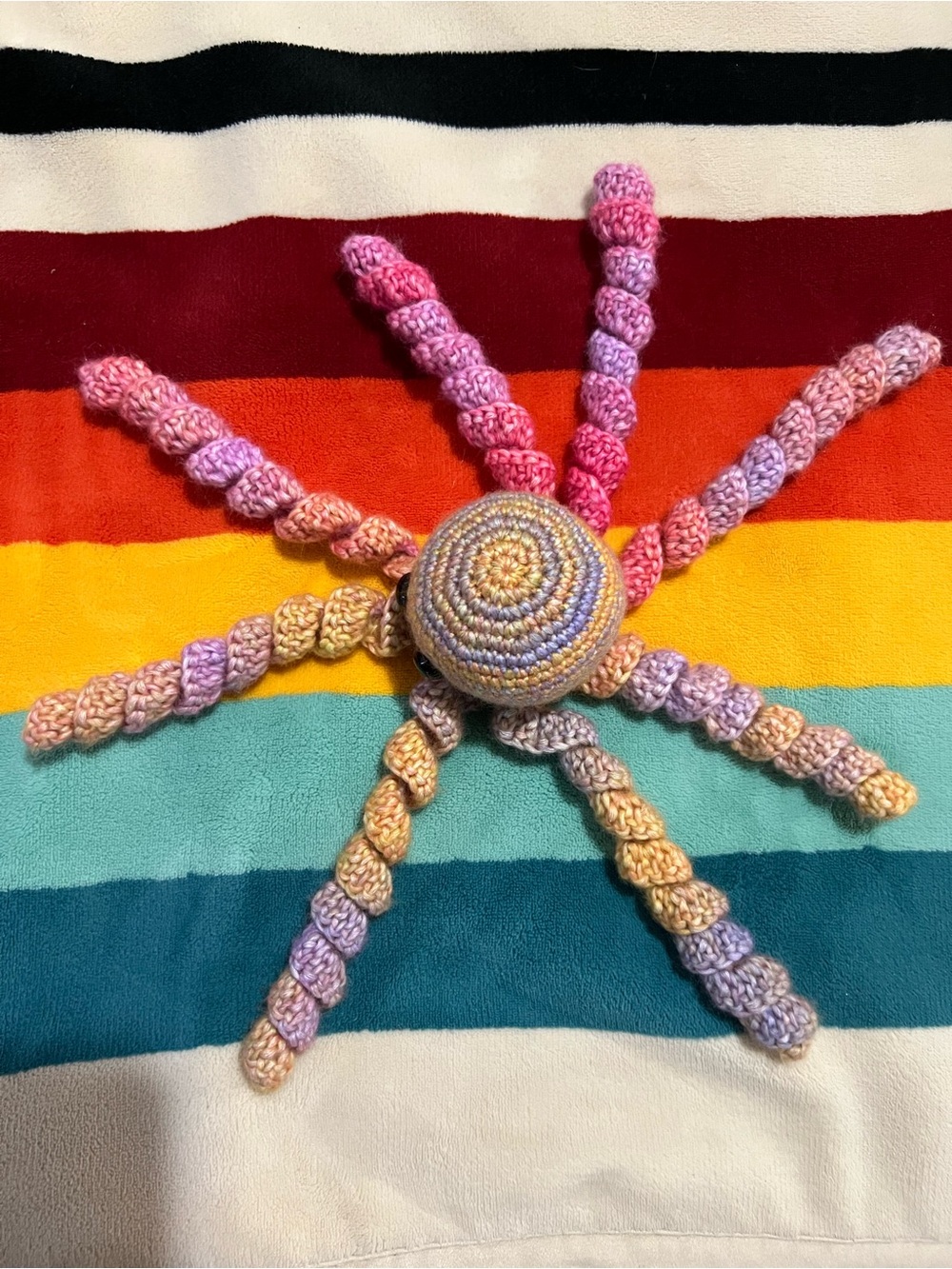 Colorful Crocheted Octopus 🐙 - Picture 8 of 9